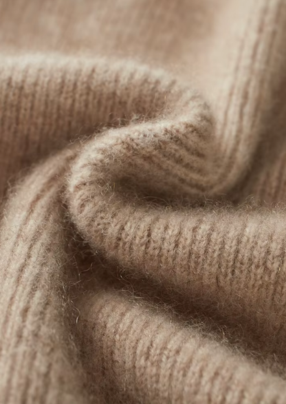 Pure Extra-Fine Merino Wool Ribbed Zip Cardigan