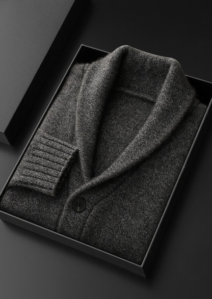 Pure Cashmere Shawl Collar Cardigan | Castielli
