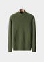 Pure Cashmere Olive Patterned Mockneck