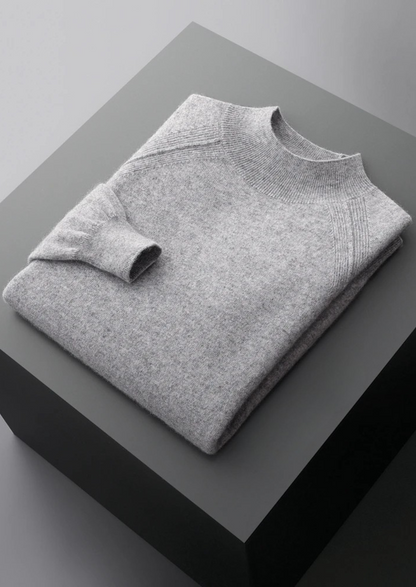 Pure Extra-Fine Merino Wool Raglan Mockneck | Castielli