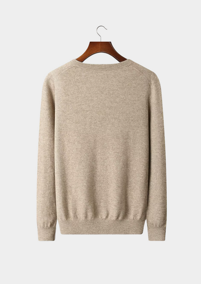 Pure Extra-Fine Merino Wool Classic V-Neck Sweater | Castielli