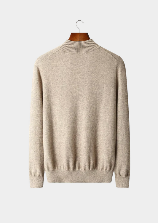 Pure Extra-Fine Merino Wool Half Zip Sweater | Castielli