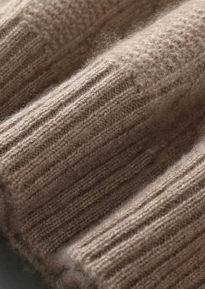 Pure Extra-Fine Merino Wool Cable Crewneck | Castielli