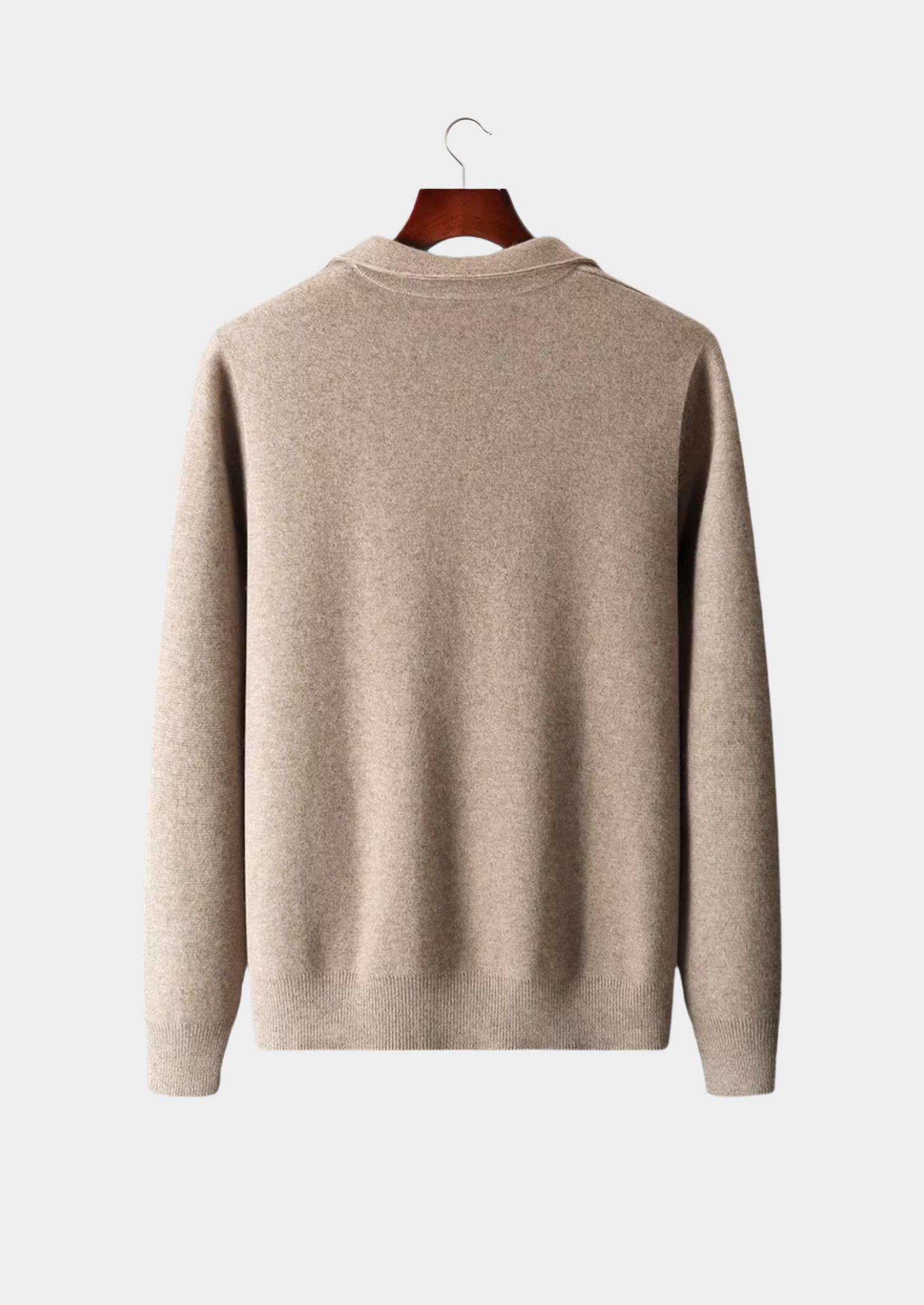 Pure Extra-Fine Merino Wool Zip Polo Cardigan | Castielli