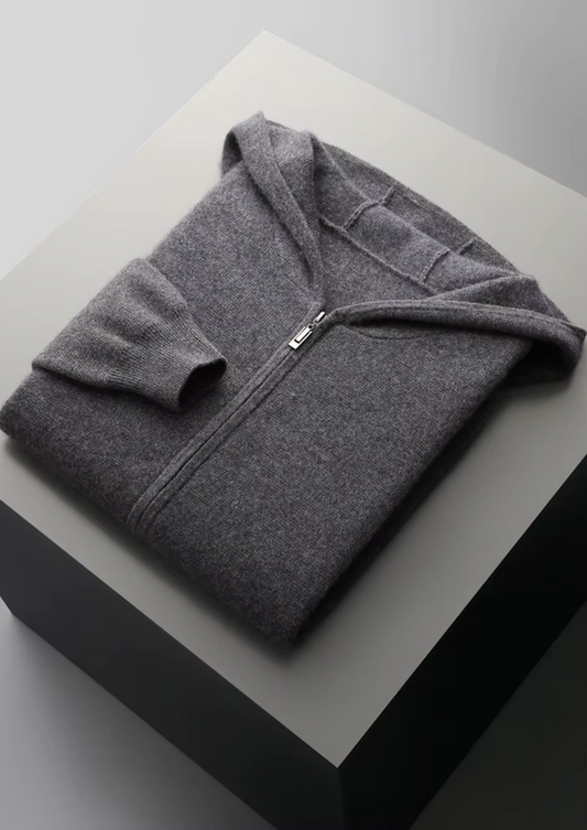 Pure Extra-Fine Merino Wool Dark Gray Arvo Set | Castielli