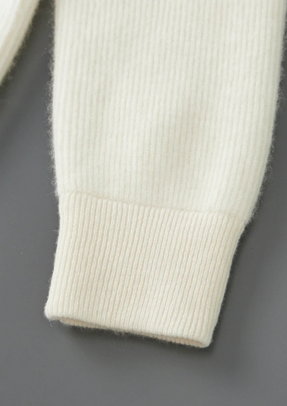 Pure Extra-Fine Merino Wool Ribbed Zipper Cardigan | Castielli