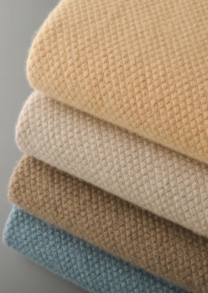 Premium Cashmere Mustard Two-Tone Polo | Castielli