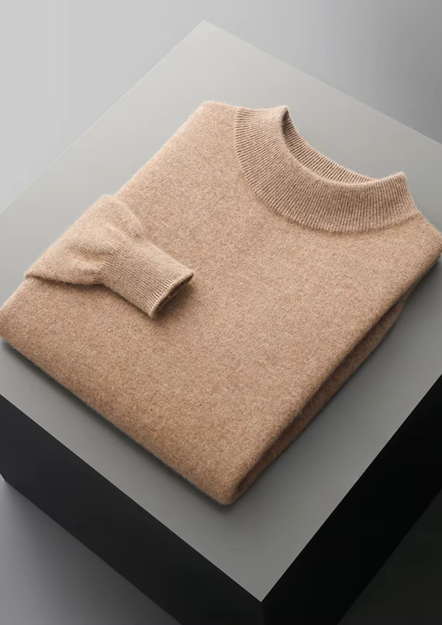 Pure Extra-Fine Merino Wool Classic Mockneck | Castielli