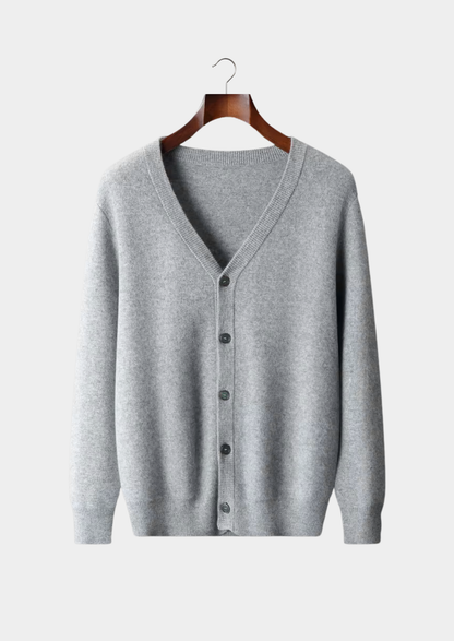 Pure Extra-Fine Merino Wool Essential Cardigan | Castielli