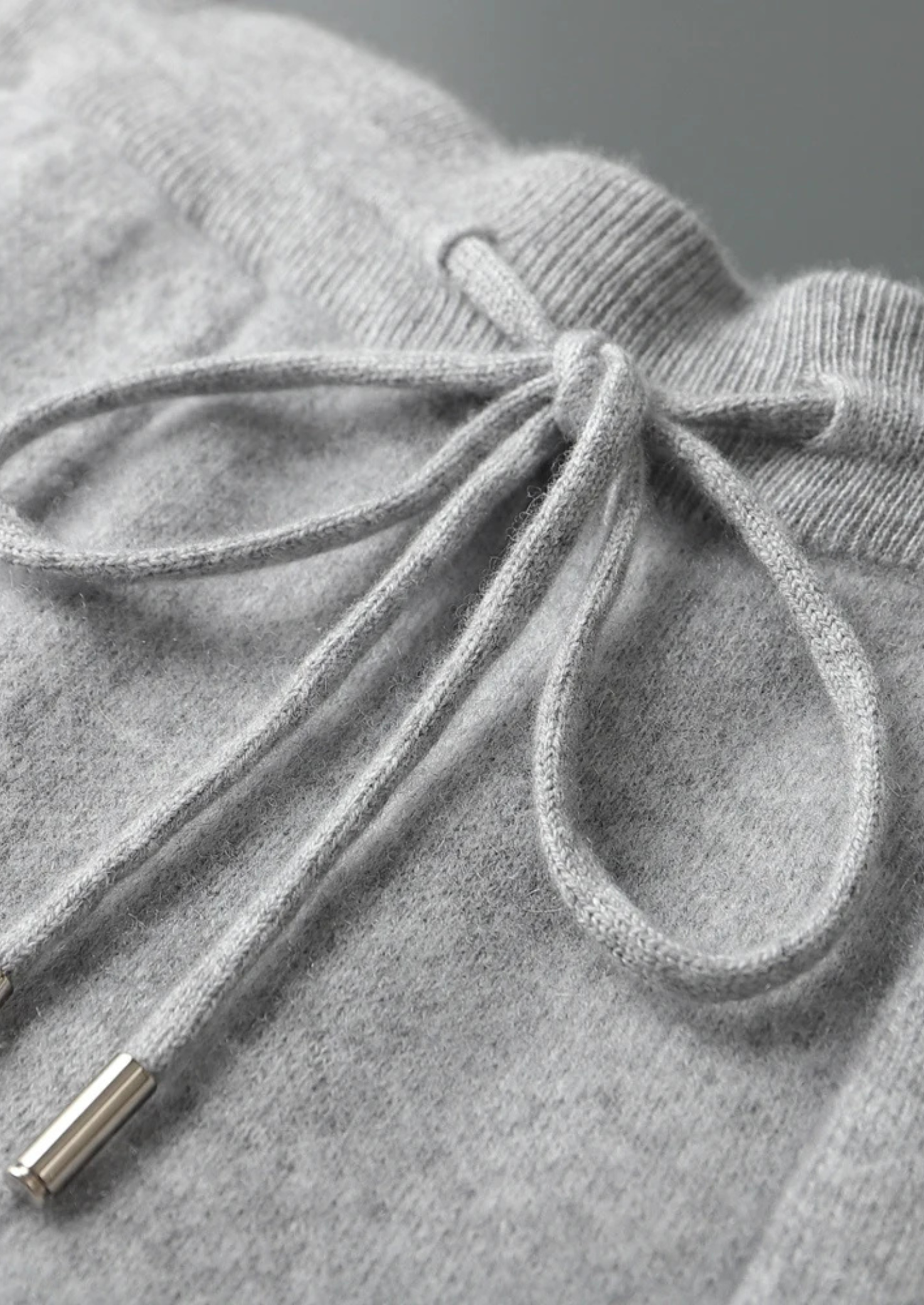Premium Cashmere Light Gray Alain Leisure Set | Castielli