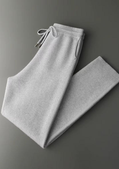 Premium Cashmere Light Gray Milano Leisure Set | Castielli