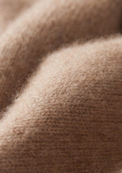 Pure Cashmere Beige Essential Crewneck | Castielli