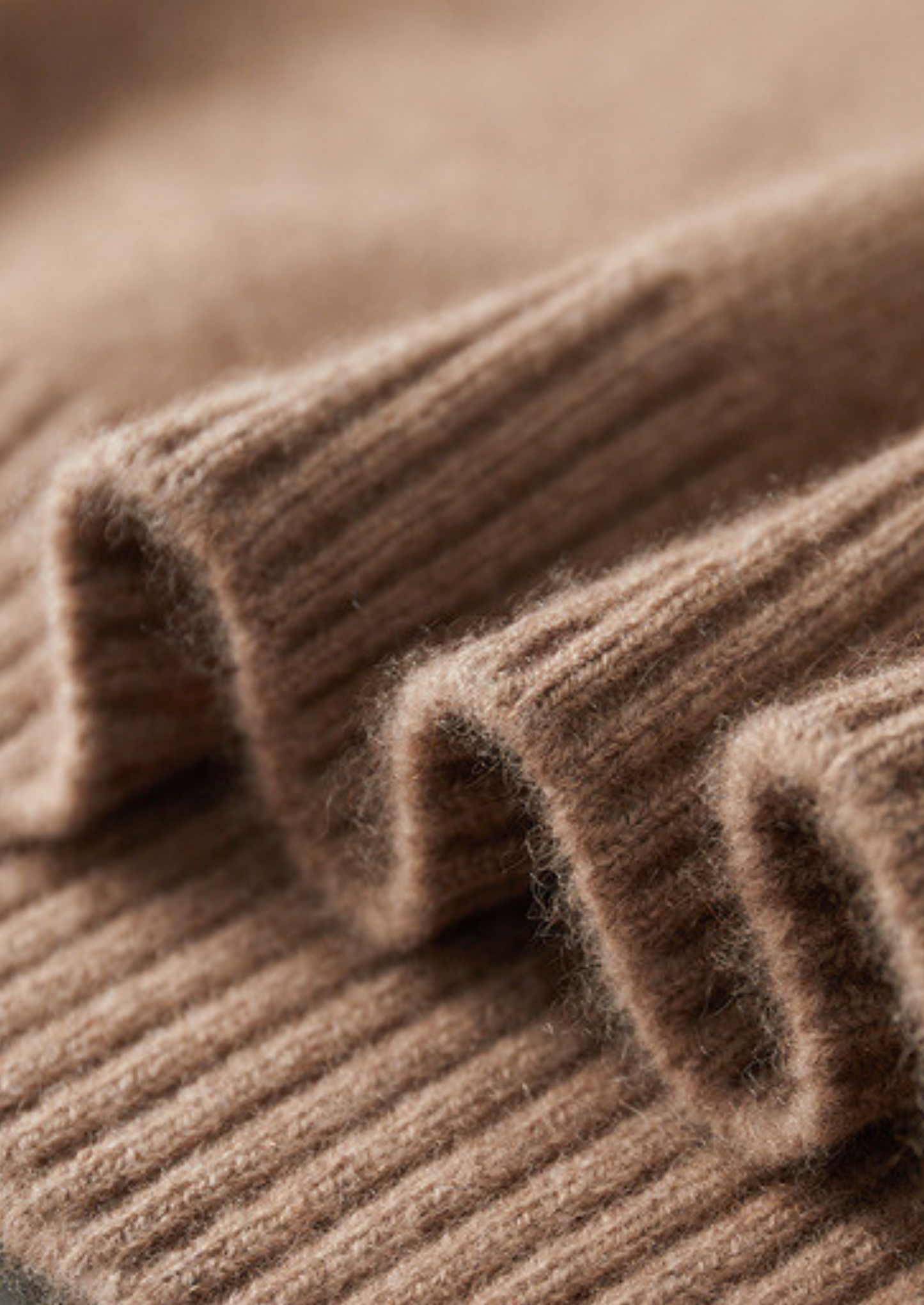 Pure Cashmere Beige Essential Crewneck | Castielli