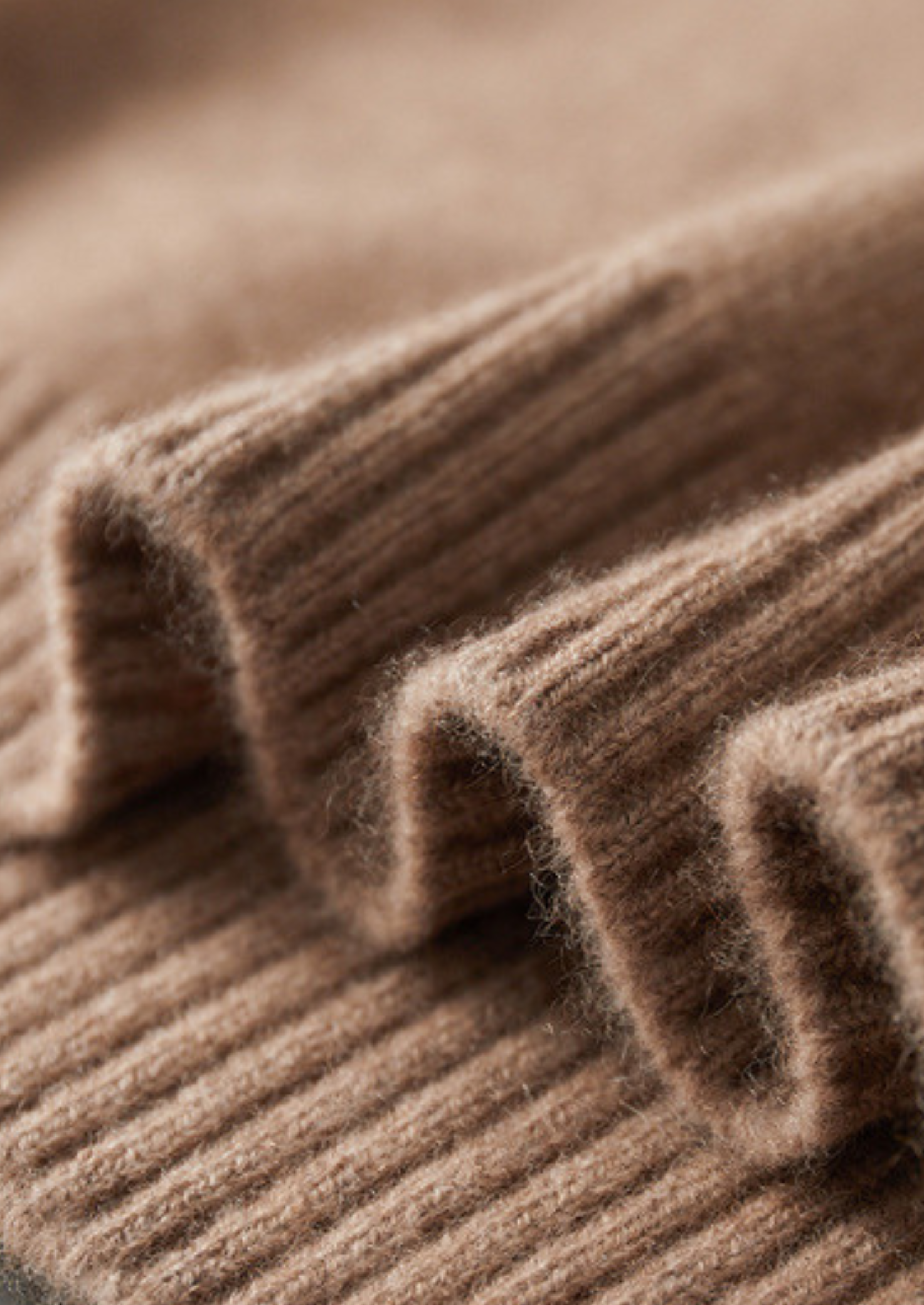 Pure Cashmere Beige Essential Crewneck | Castielli