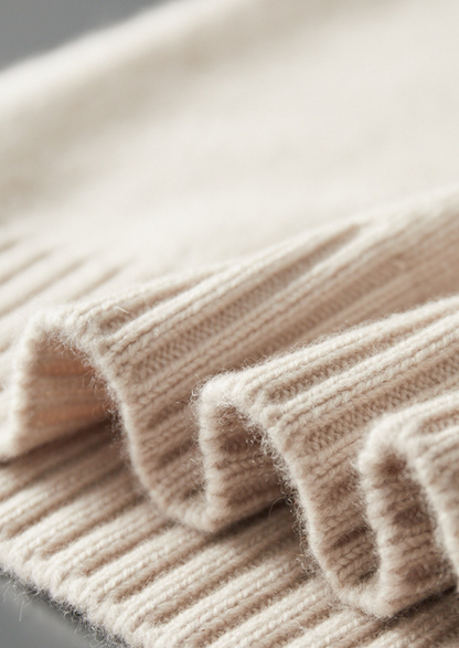 Pure Cashmere Off White Half Zip Sweater | Castielli