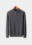 Pure Cashmere Dark Gray Half Zip Sweater