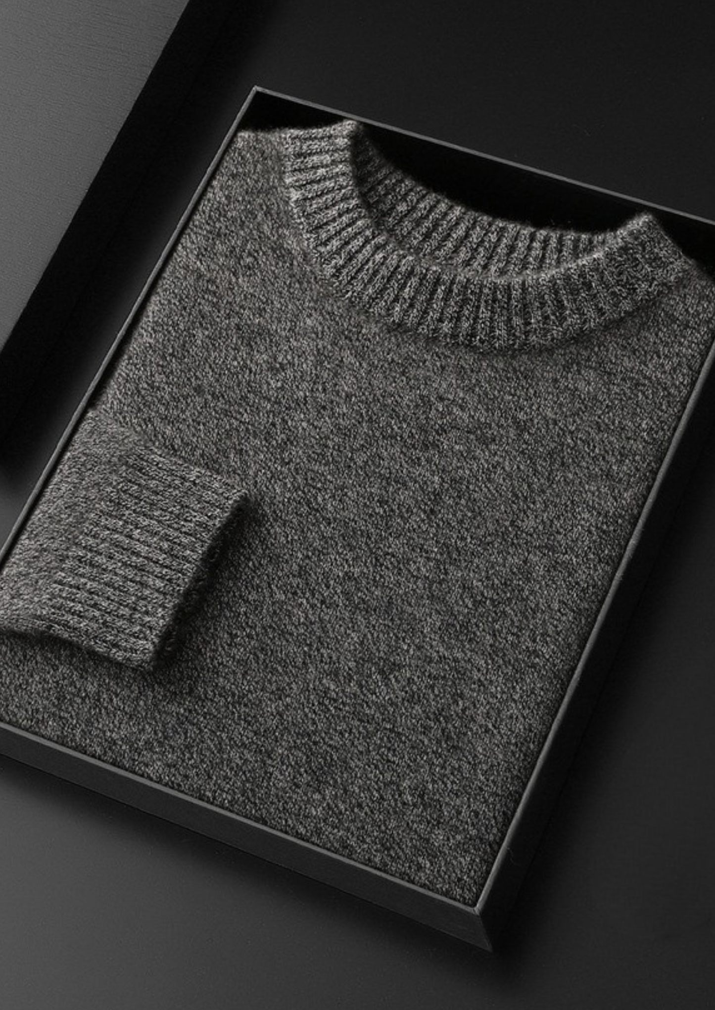 Pure Cashmere Gray Essential Crewneck | Castielli