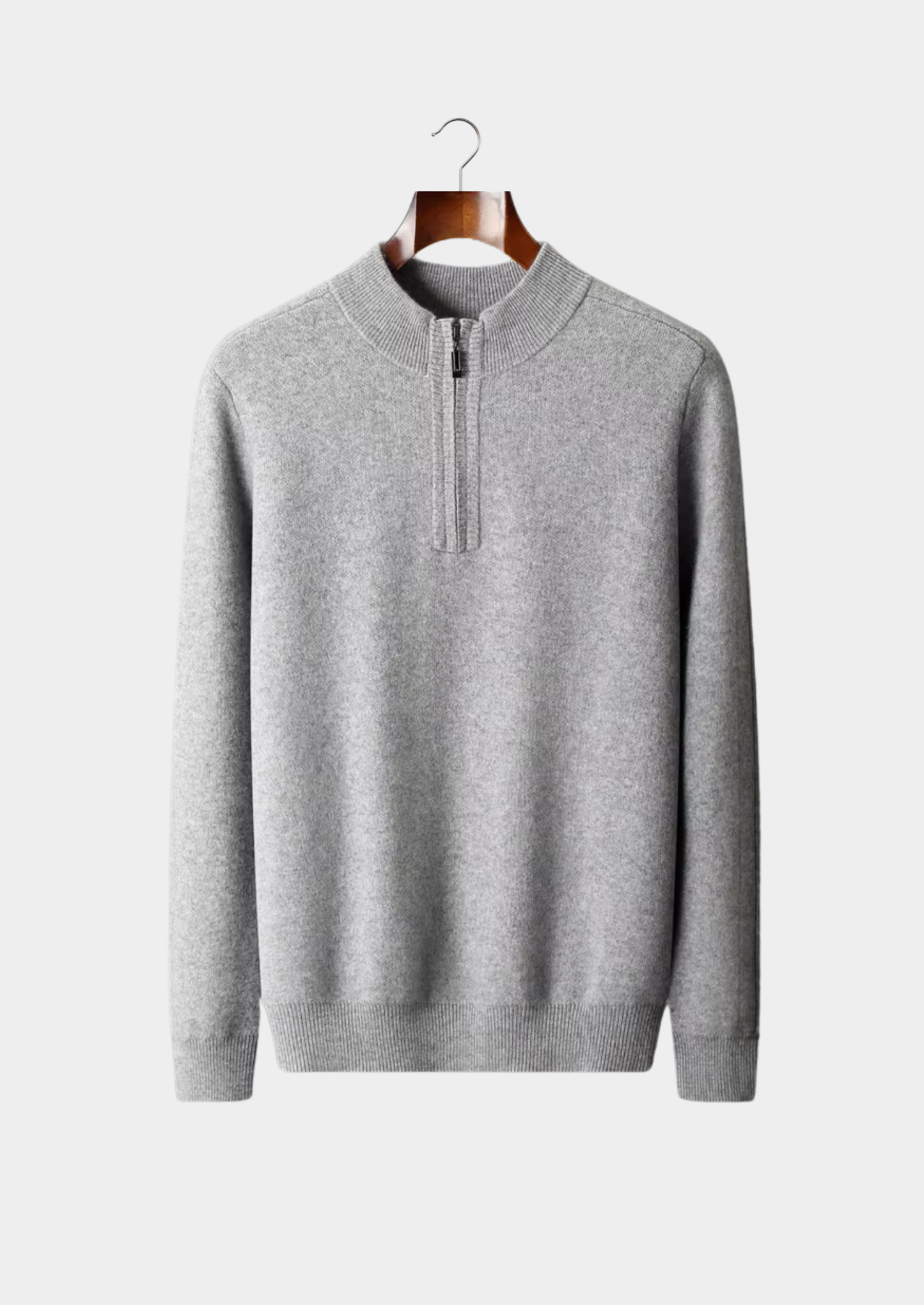 Premium Cashmere Essential Half-Zip Sweater | Castielli