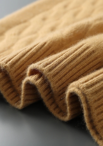 Premium Cashmere Cable Crewneck | Castielli