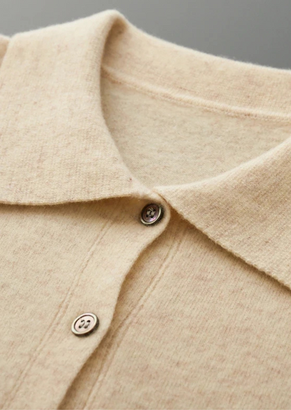 Pure Extra-Fine Merino Wool Polo Cardigan | Castielli