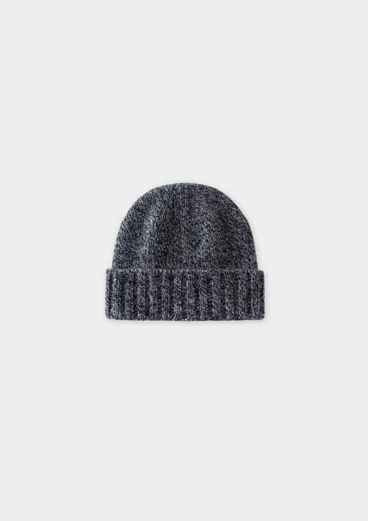 Charcoal Heather Cashmere Wintertime Beanie | Castielli