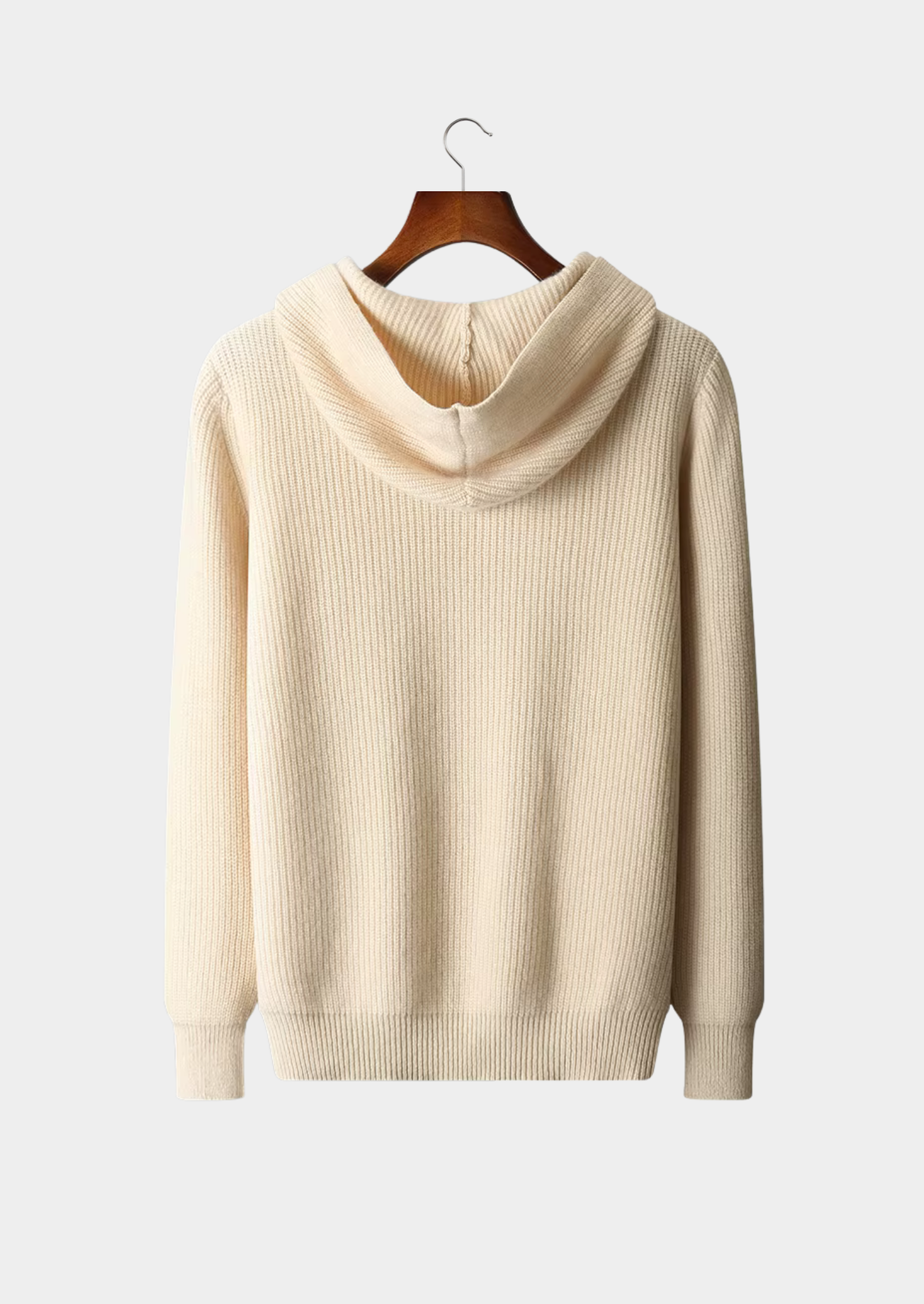 Pure Extra-Fine Merino Wool Half Zipper Hoodie | Castielli