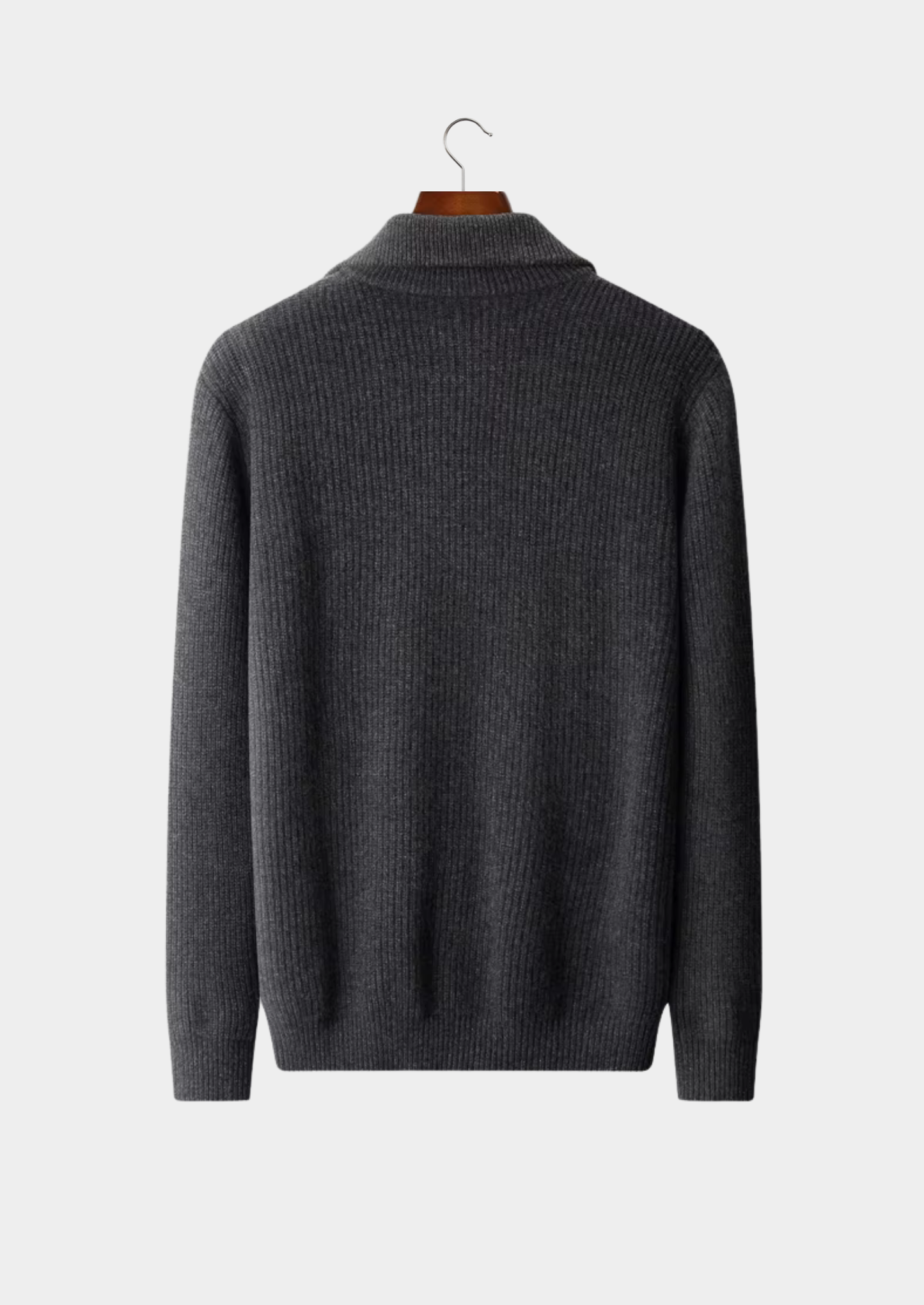 Pure Extra-Fine Merino Wool Funnel Neck Dual Zip Cardigan | Castielli