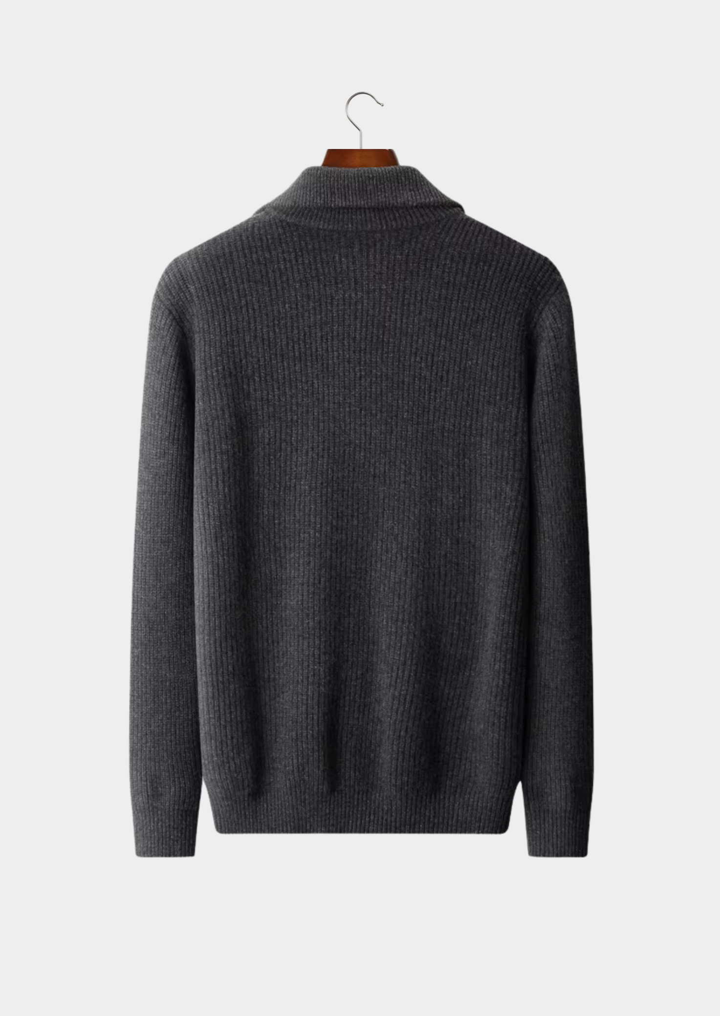 Pure Extra-Fine Merino Wool Funnel Neck Dual Zip Cardigan | Castielli