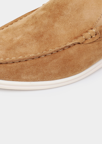 Caramel Marina Suede Slipper | Castielli