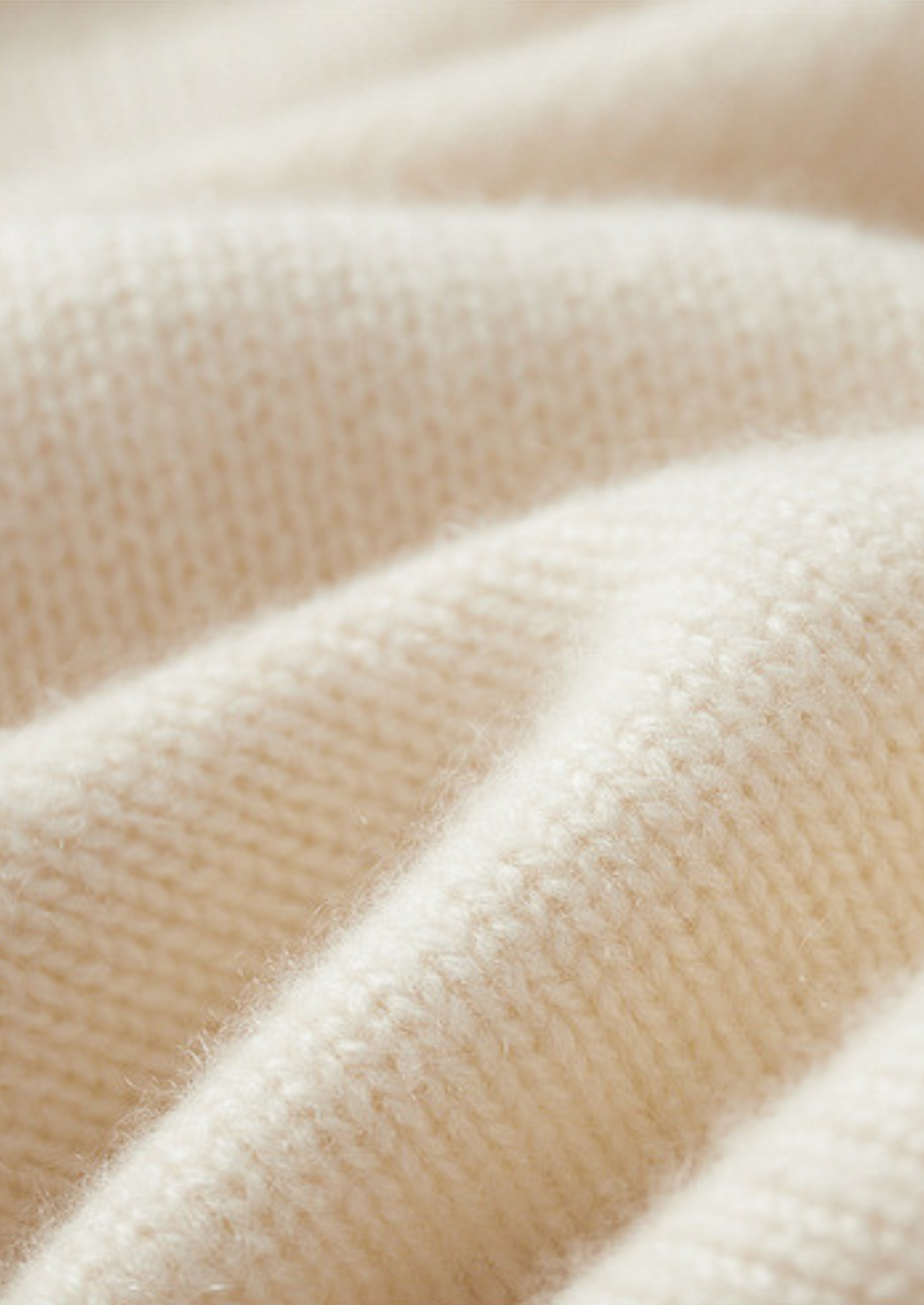 Pure Cashmere Ivory Essential Rollneck | Castielli