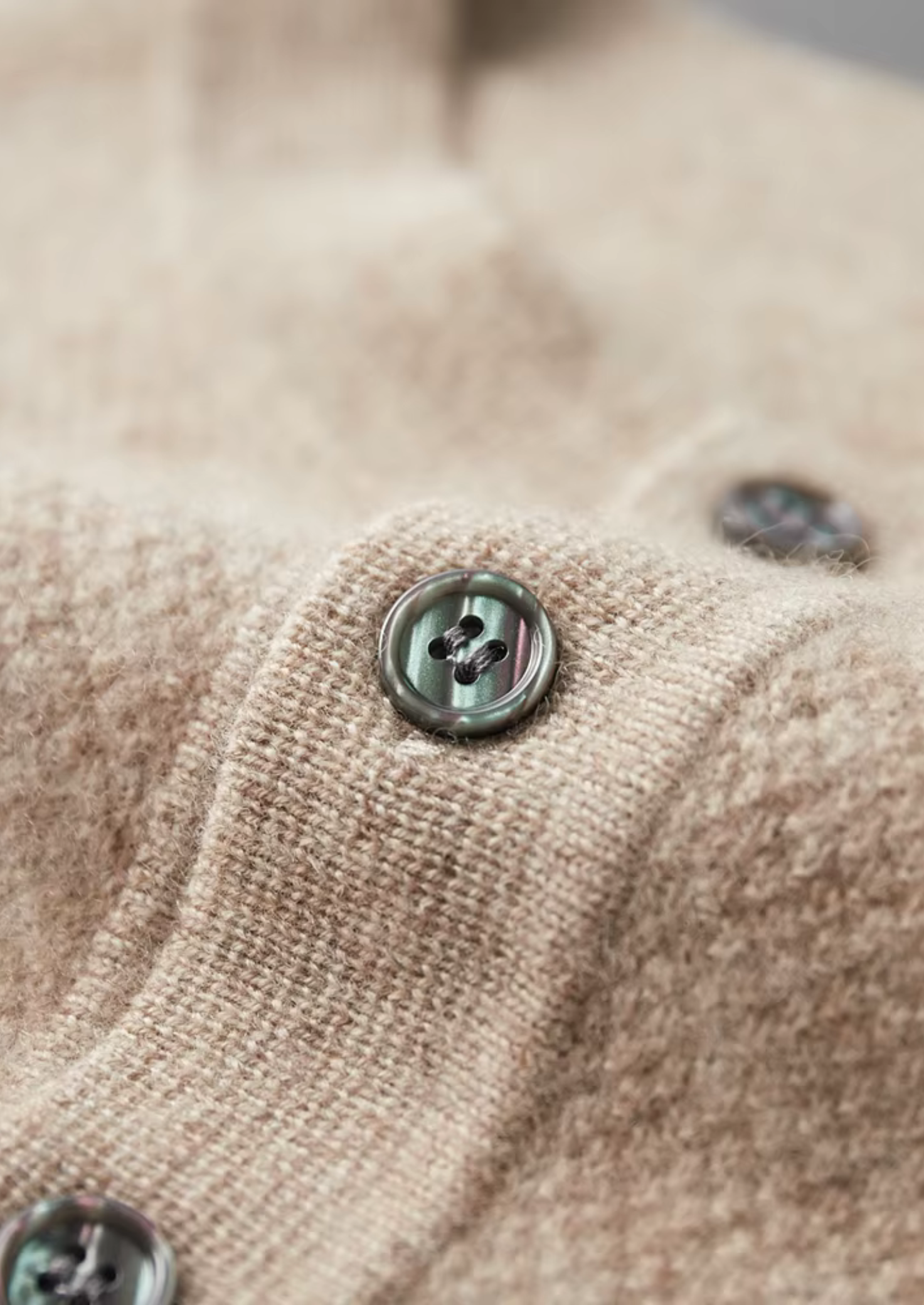 Premium Cashmere Classic Henley Sweater | Castielli