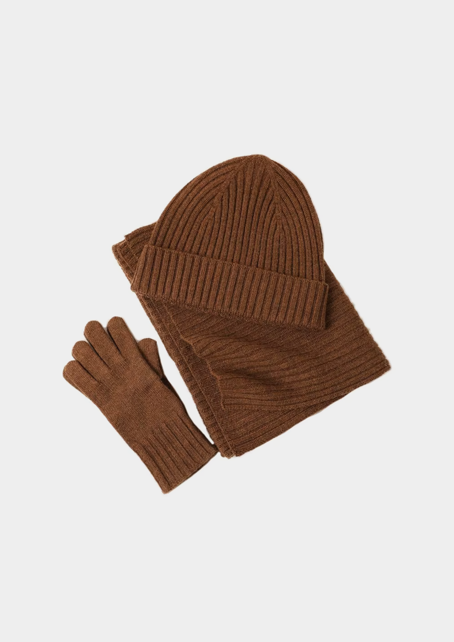 Pure Extra-Fine Merino Wool Wintertime Essentials - Coffee | Castielli