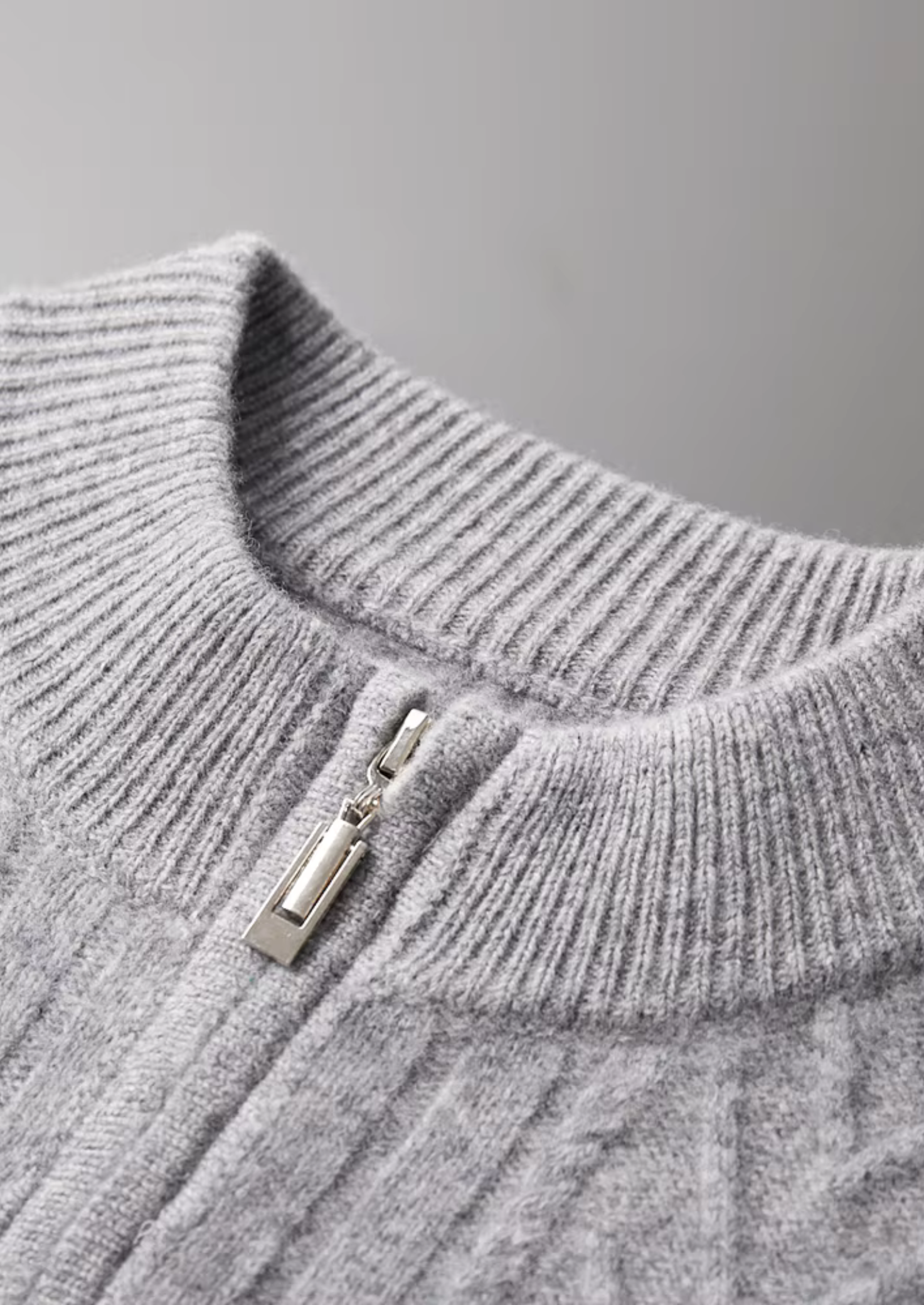 Pure Extra-Fine Merino Wool Patterned Zip Cardigan | Castielli