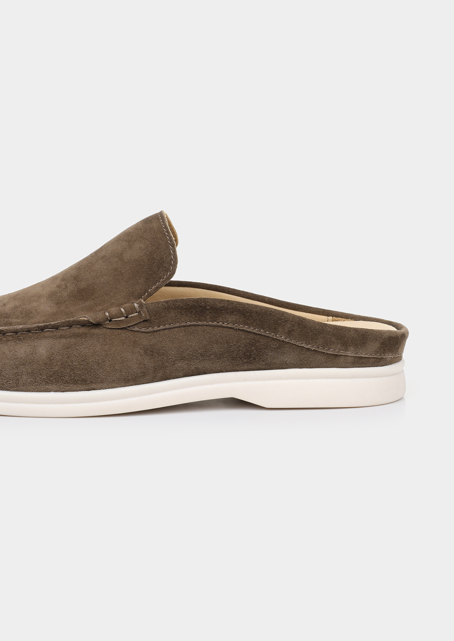 Olive Marina Suede Slipper | Castielli