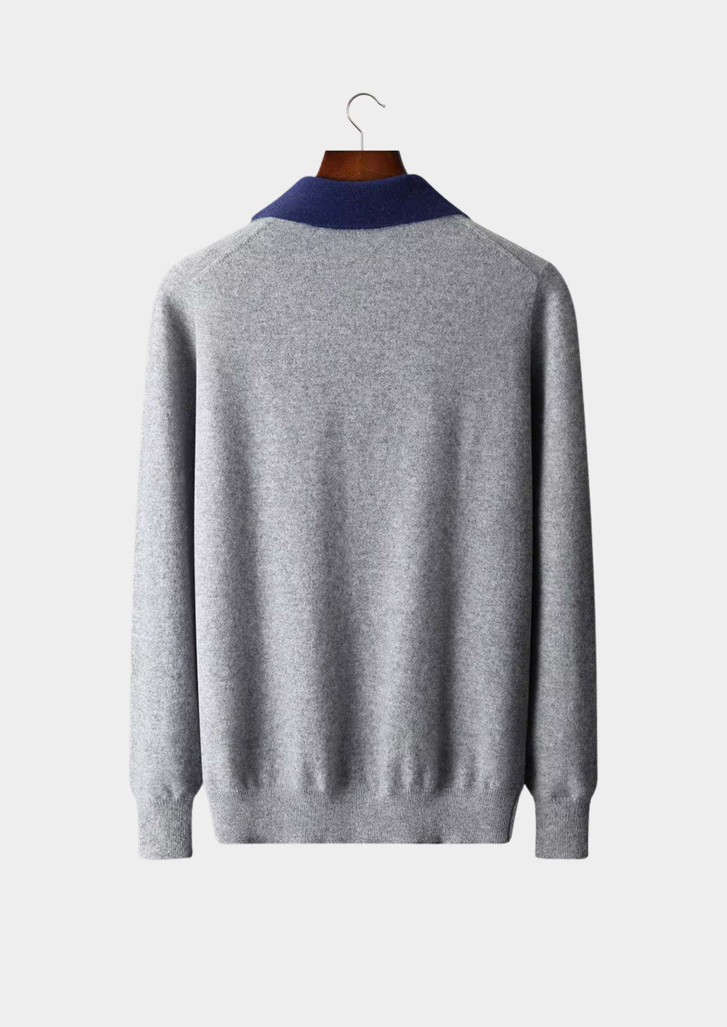 Premium Cashmere Two Tone Zipper Polo | Castielli