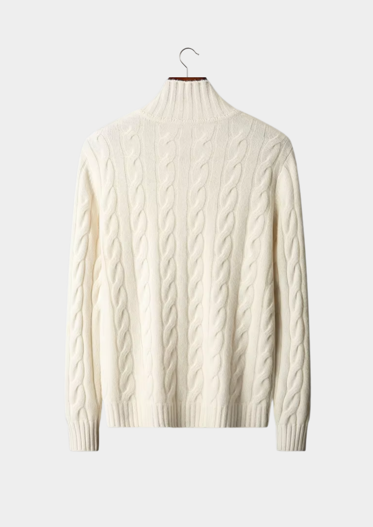 Pure Extra-Fine Merino Wool Dual-Zip Cable Cardigan | Castielli
