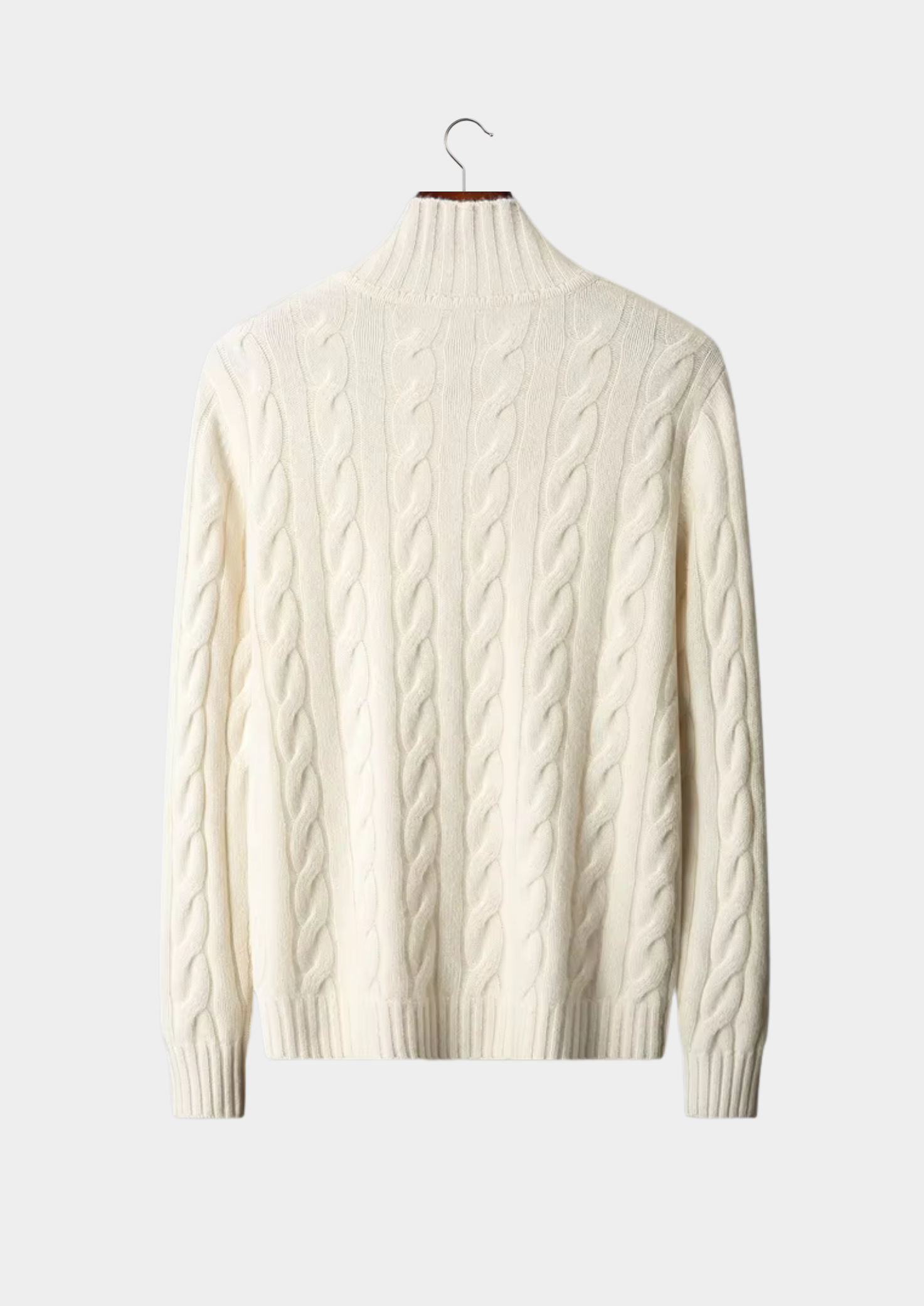 Pure Extra-Fine Merino Wool Dual-Zip Cable Cardigan | Castielli