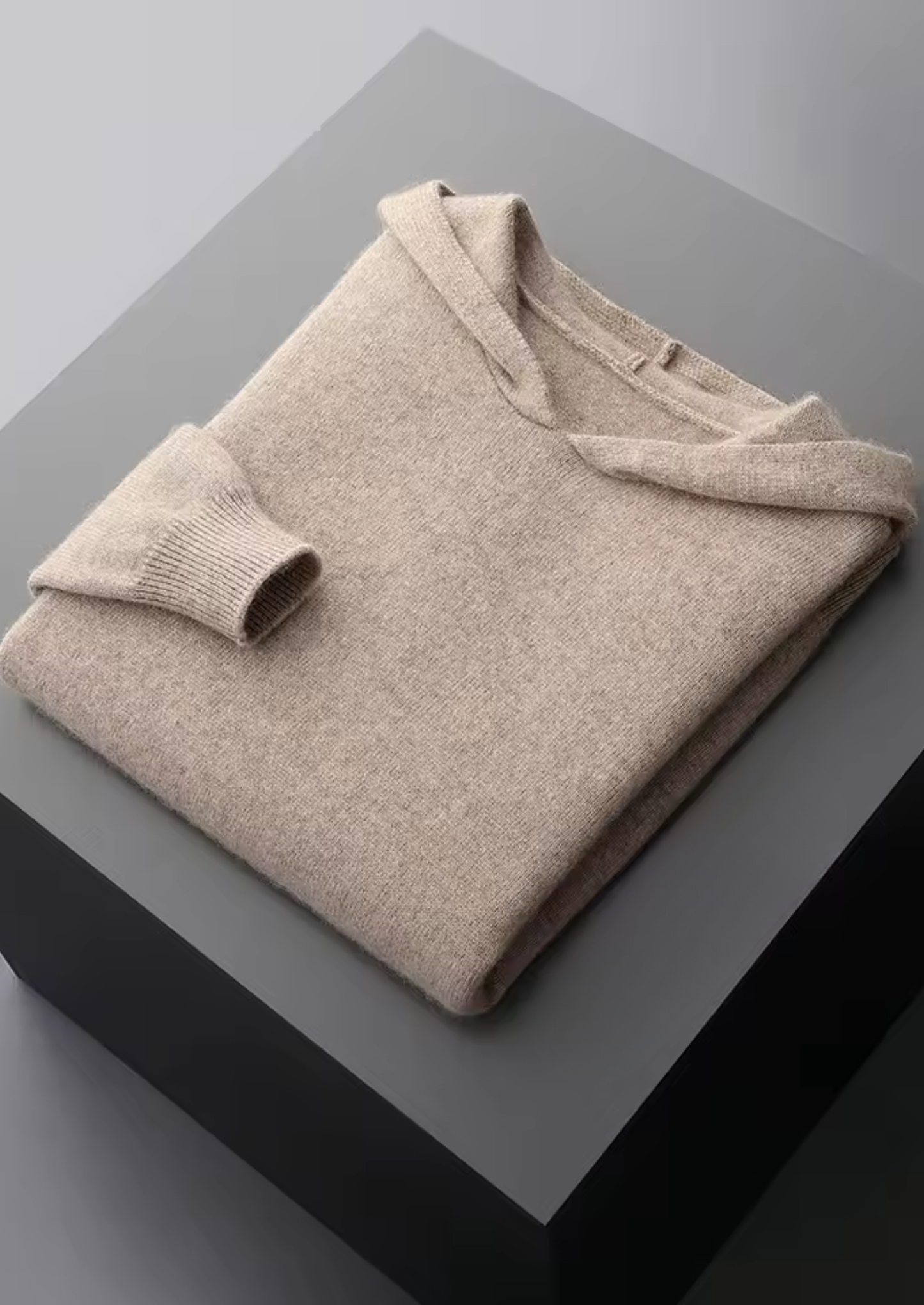 Premium Cashmere Essential Hoodie | Castielli