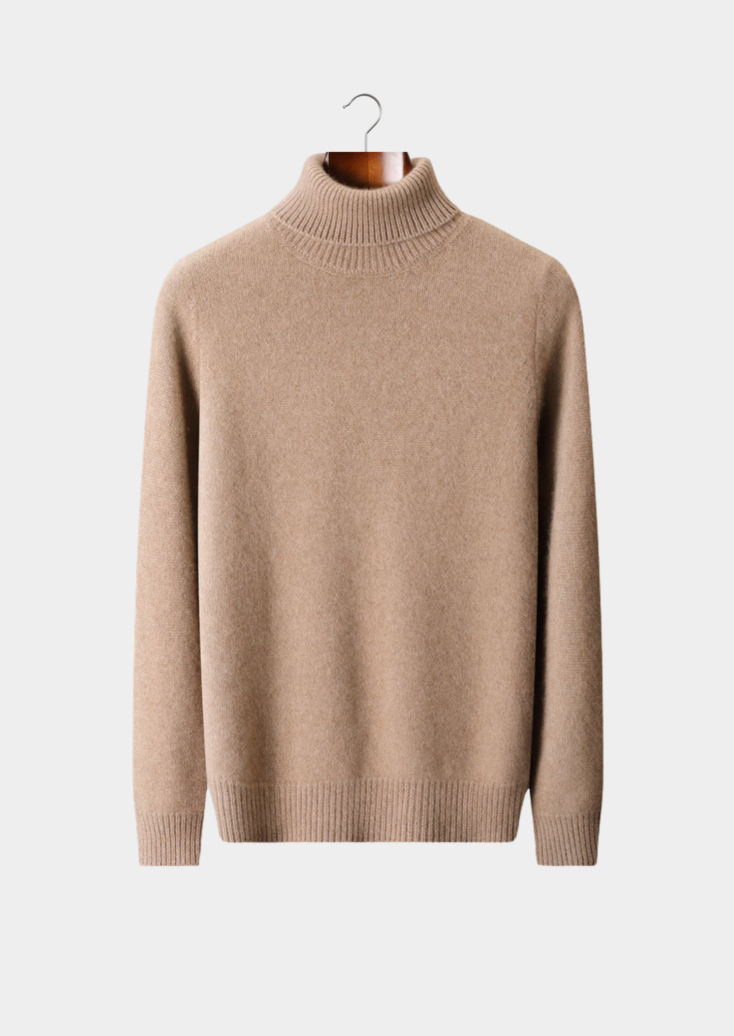 Pure Cashmere Beige Essential Rollneck | Castielli