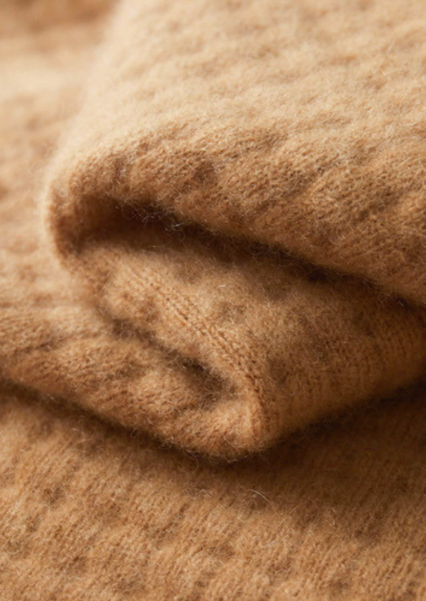 Pure Cashmere Caramel Textured Button Cardigan | Castielli