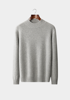 Pure Cashmere Mockneck Sweater