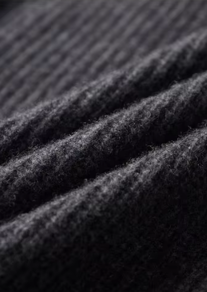 Pure Extra-Fine Merino Wool Funnel Neck Dual Zip Cardigan | Castielli