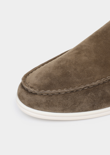 Olive Marina Suede Slipper | Castielli