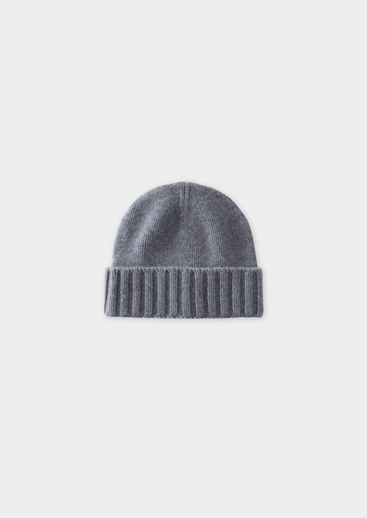 Light Gray Cashmere Wintertime Beanie | Castielli