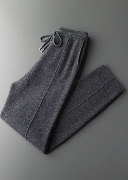 Pure Extra-Fine Merino Wool Dark Gray Falconi Set | Castielli