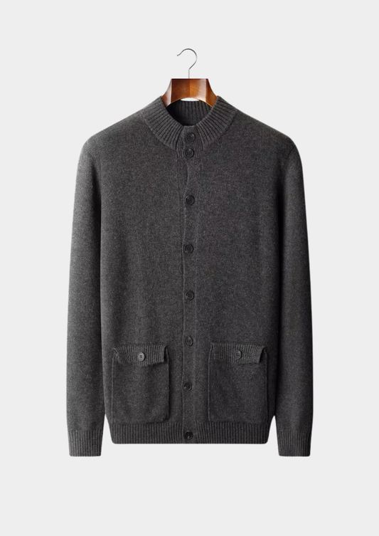Pure Extra-Fine Merino Wool Button Cardigan | Castielli