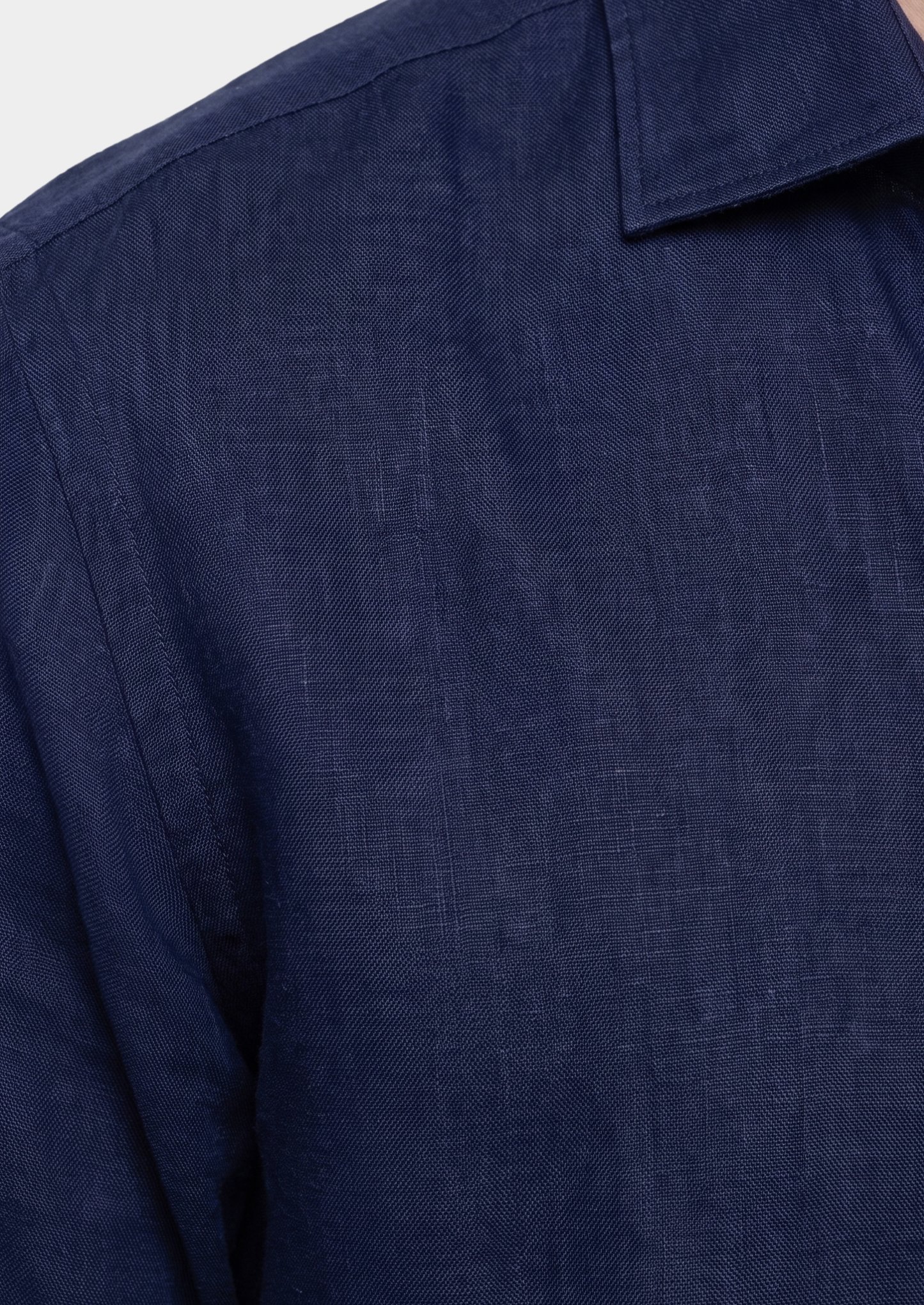 Amalfi Coastal Shirt - Navy Blue | Castielli