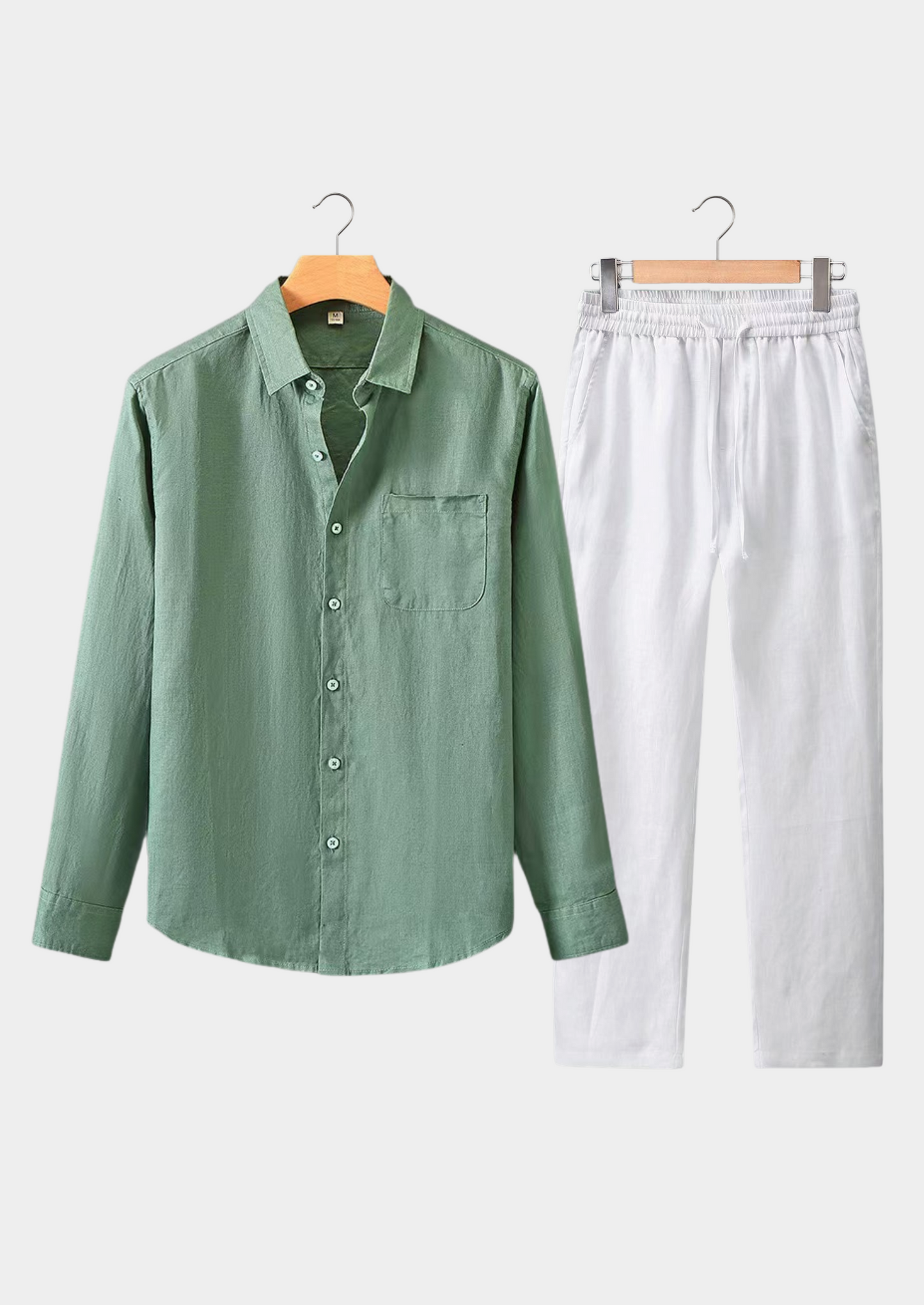 Dolcevita Longsleeve Summer Set - Green/white | Castielli