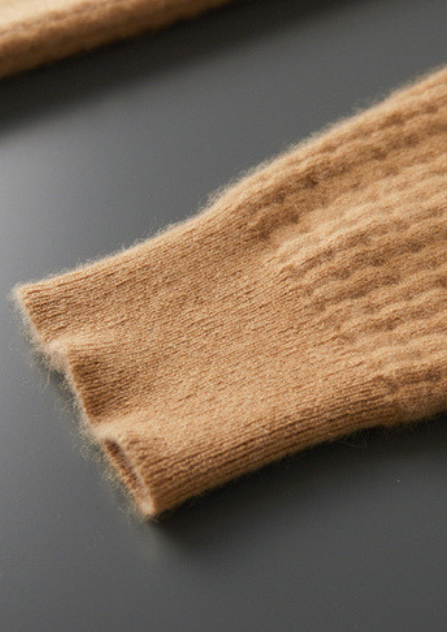 Pure Cashmere Caramel Textured Button Cardigan | Castielli