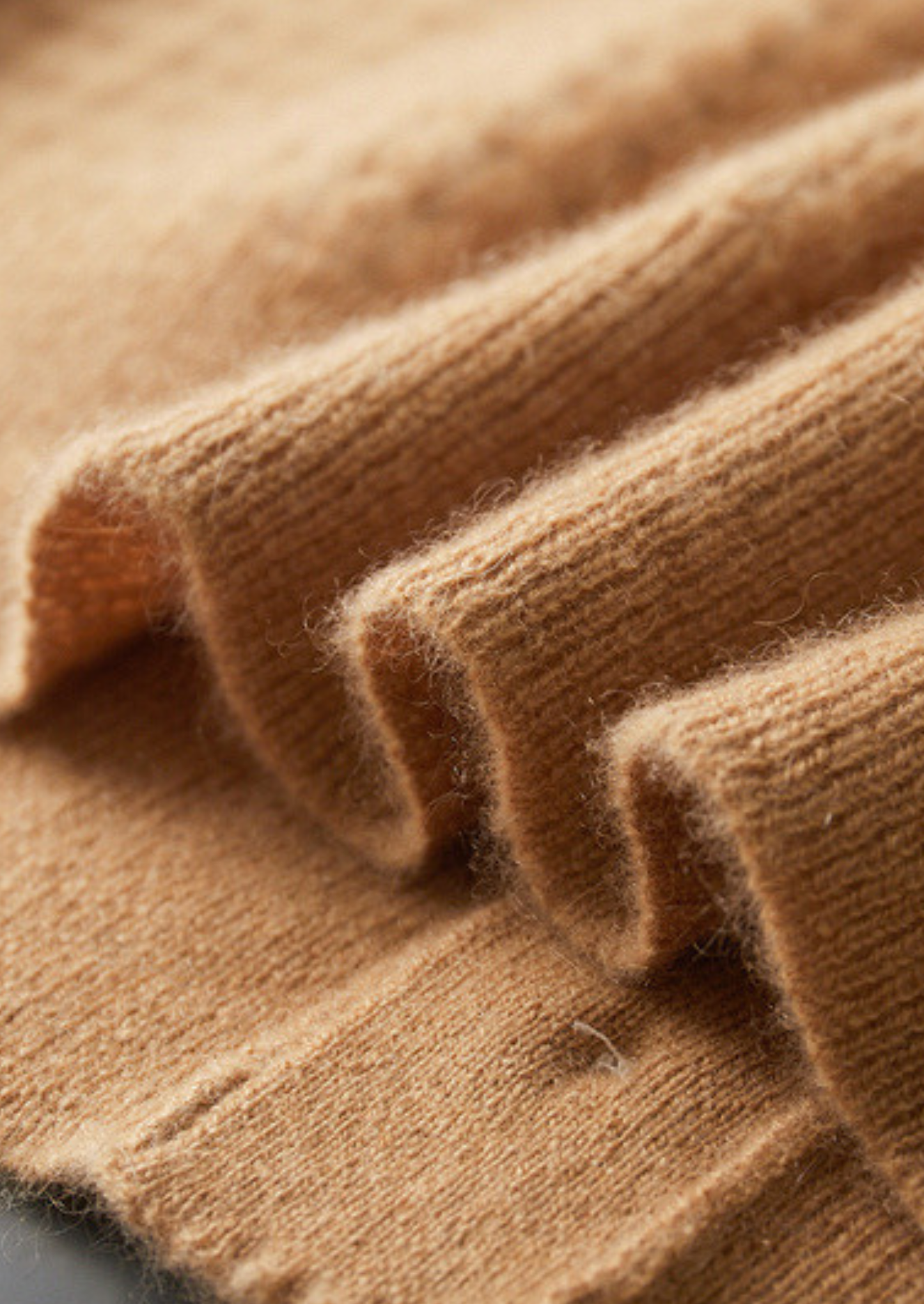 Pure Cashmere Caramel Textured Button Cardigan | Castielli